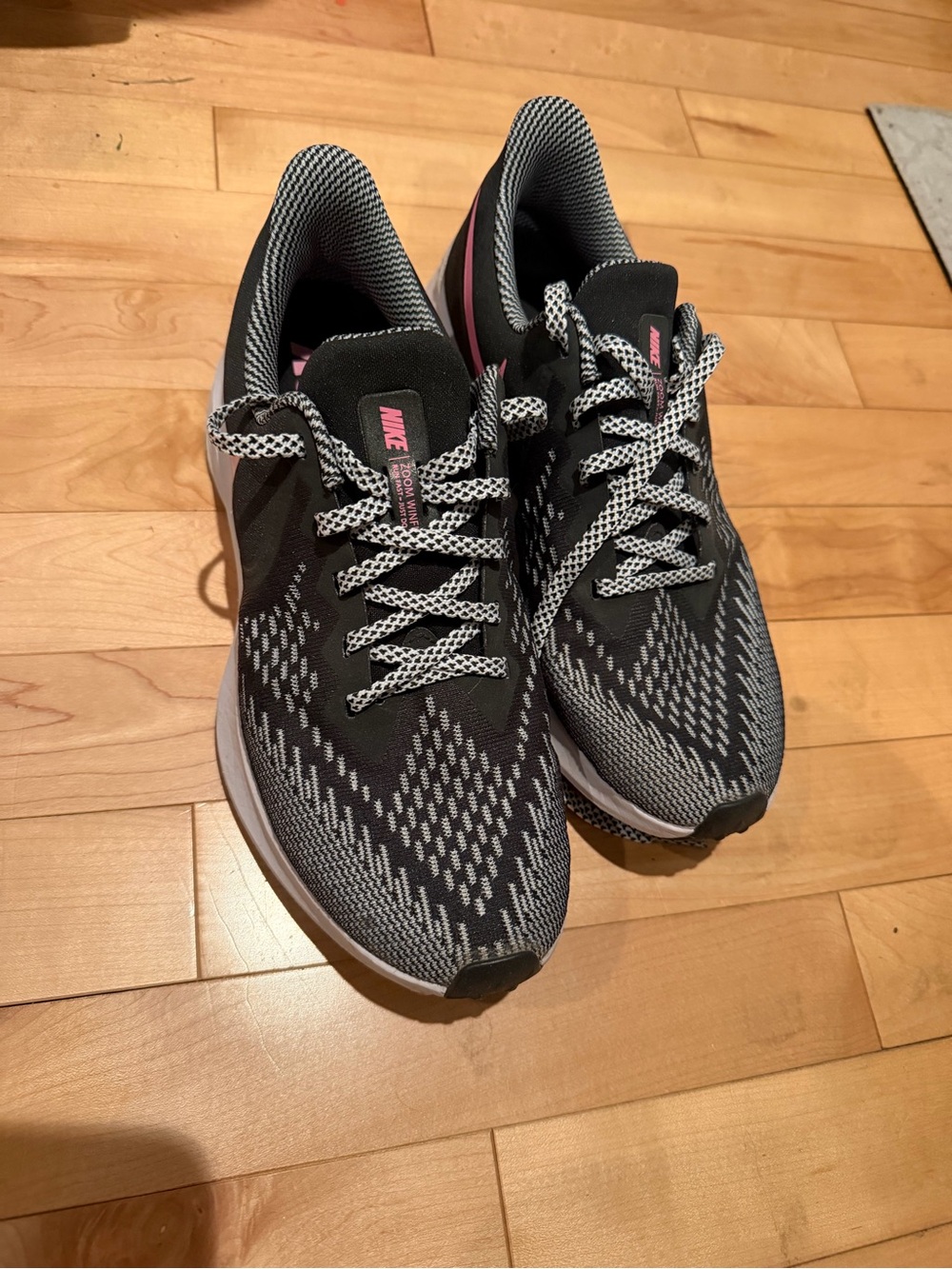 Nike Men’s Athletic Shoes - Black with Pink Accents